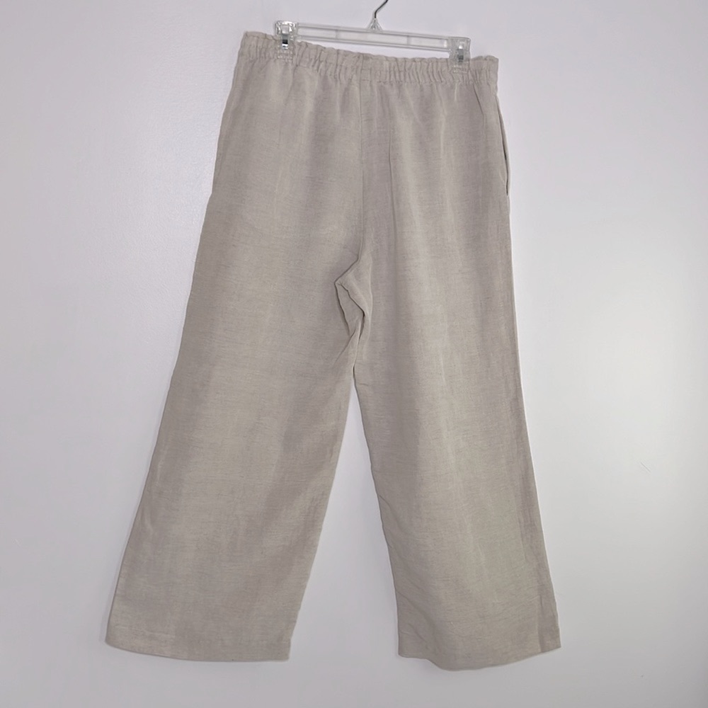 H&M Cream Wide Leg Pants
